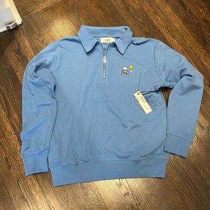 SOUL size medium three quarter zip pullover
